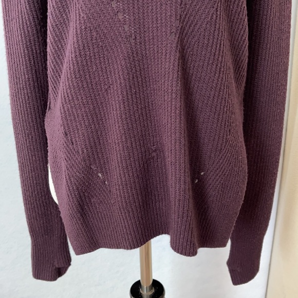 Lululemon Plum Purple Ribbed Knit Sweater - Picture 3 of 12